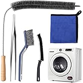 XANGNIER 5 Pack Dryer Vent Cleaner Kit,Flexible Dryer Lint Brush Vent Cleaner,Dryer Lint Trap Cleaning Tool,Laundry Room Esse