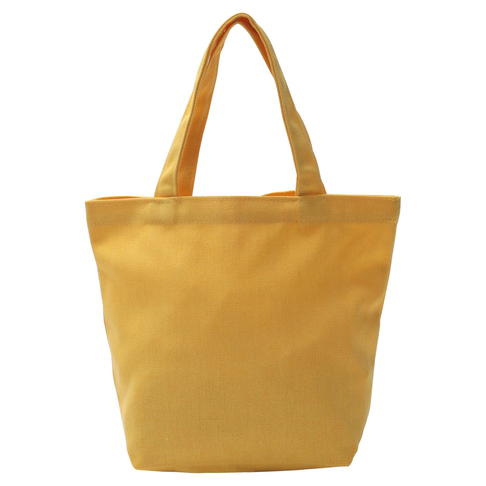 PATIKIL Canvas Tote Bag for Women, Small Canvas Bag with Handles Bulk Cotton Sturdy Reusable Mini Lunch Tote Bag Washable DIY for Personalized Crafts Vinyl Dye Gifts Lunch Bento, Yellow