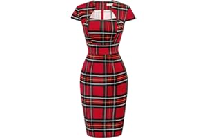 Grace Karin Womens 50s 60s Vintage Pencil Dress Bodycon Cap Sleeve Dress