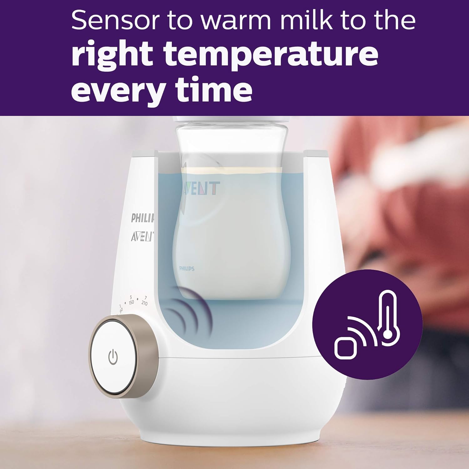 Philips Avent Fast Baby Bottle Warmer with Smart Temperature Control and Automatic Shut-Off : Baby