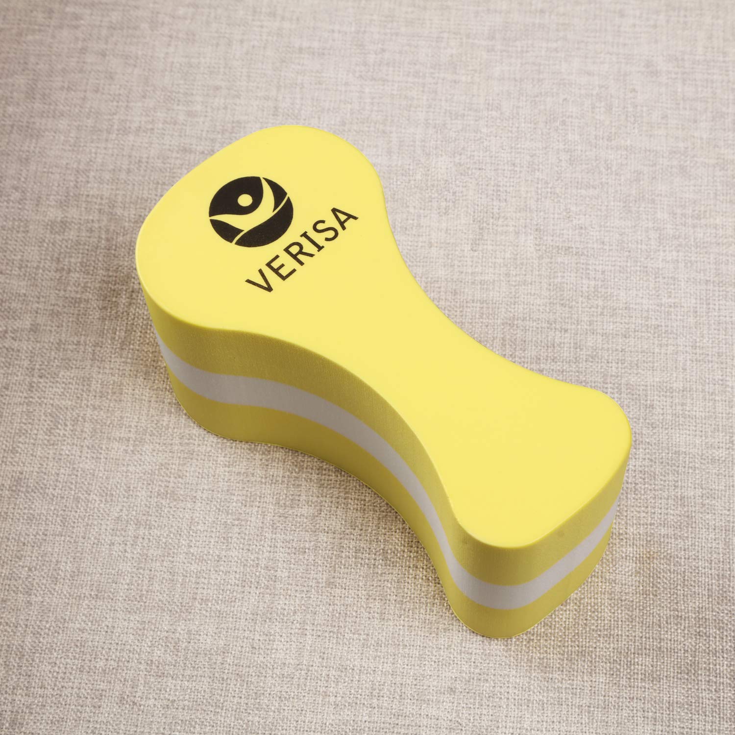 VERISA Pull Buoy Swim Training Float for Swimmers of All Levels EVA Foam Flotation Swimming Aid Equipment High Buoyancy for Leg & Upper Body (Yellow)