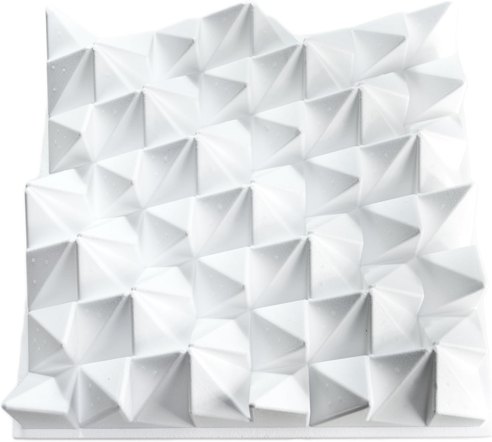 JOCAVI ATP CoralReef Acoustic Diffuser EPS Panels, Professional Studio Sound Treatment, White, 23.6" x 23.6" x 4.7, (3-Pack)