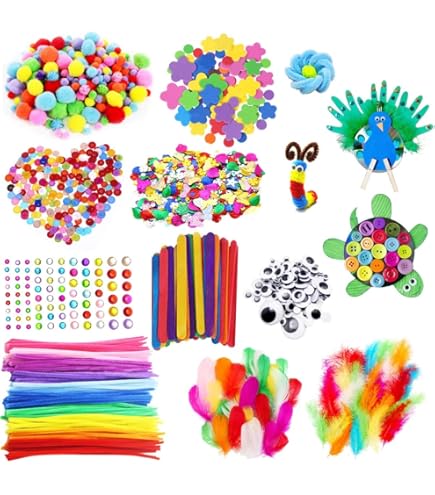 GoodyKing Arts and Crafts Supplies for Kids -1170Pcs+ Craft