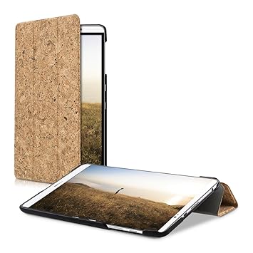 kwmobile Kork Smart Cover für Huawei MediaPad M2 8.0 Hellbraun mit Ständer