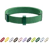 BuddyArmor Safety Cat Collar - U.S. IDA Gold Awarding Design, Stretch Elastic Quick Release, Non Breakaway - Light Weight for Kitten, Neck Fit 5.9'-11.8' for All Small Large Cat,S(Alpine Green)