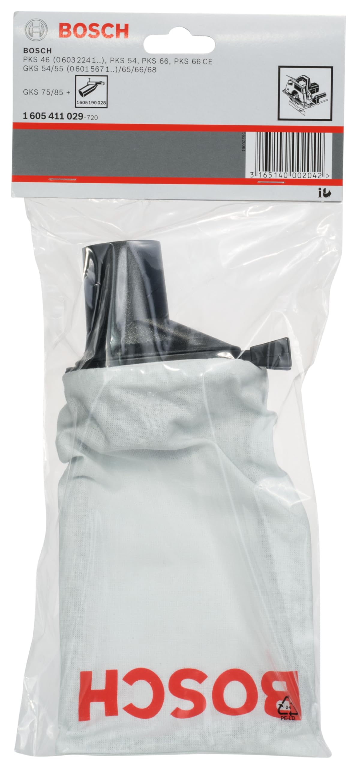 Bosch 1605411029 Dust Bag for Handheld Circular Saws