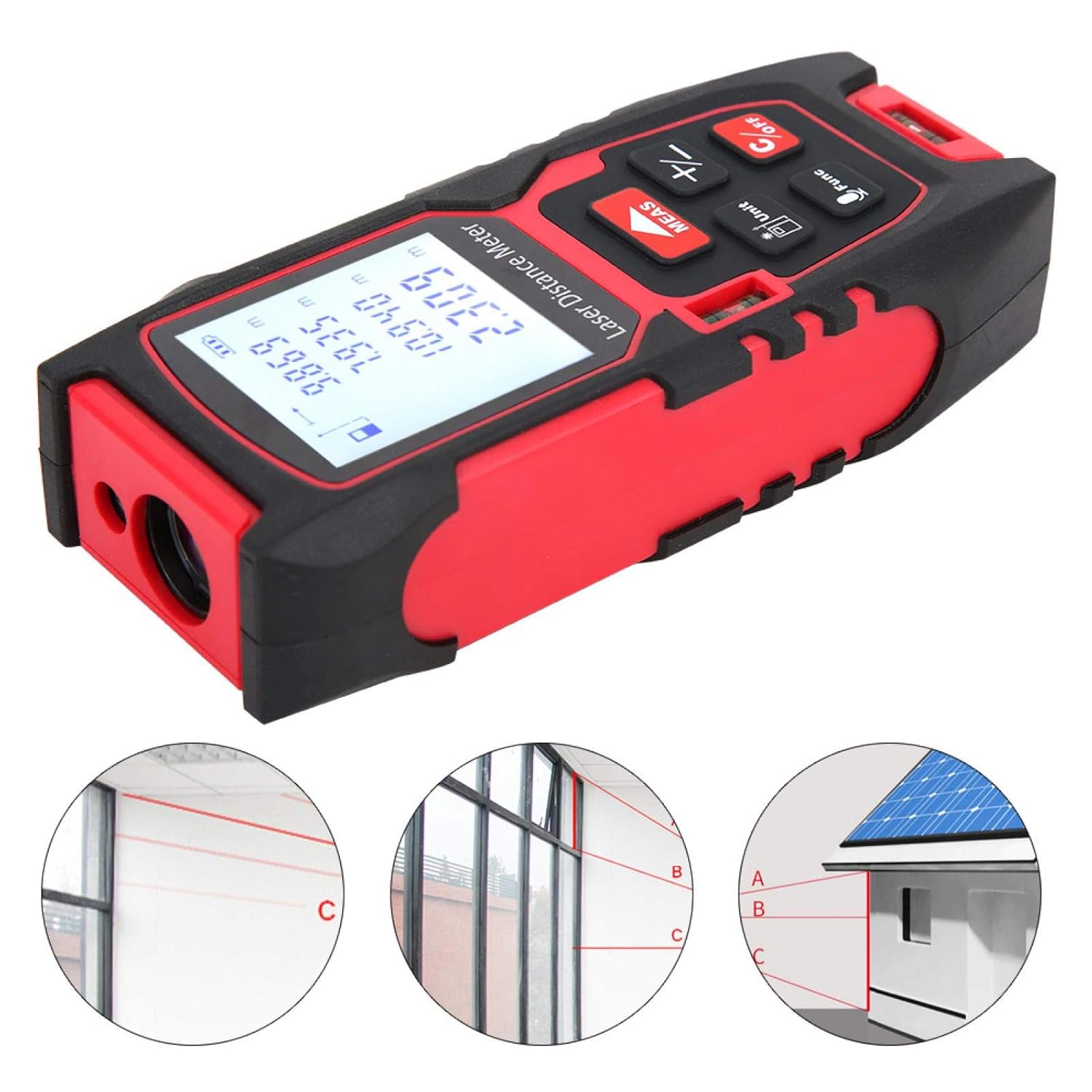 60M Infrared Distance Meter Portable Laser Distance Tester for