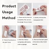 XMASIR 12 Sheets Brown Temporary Tattoos Women Men Lotus Mandala Waterproof view 7