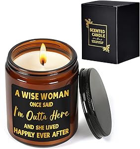 Retirement Gifts for Women 2021 - Female Retirement Gifts - Retired Gifts for Women - Coworker Leaving Gifts, Farewell Gifts, Goodbye Gift for Women, Coworkers, Friends - Lavender Scented Candles