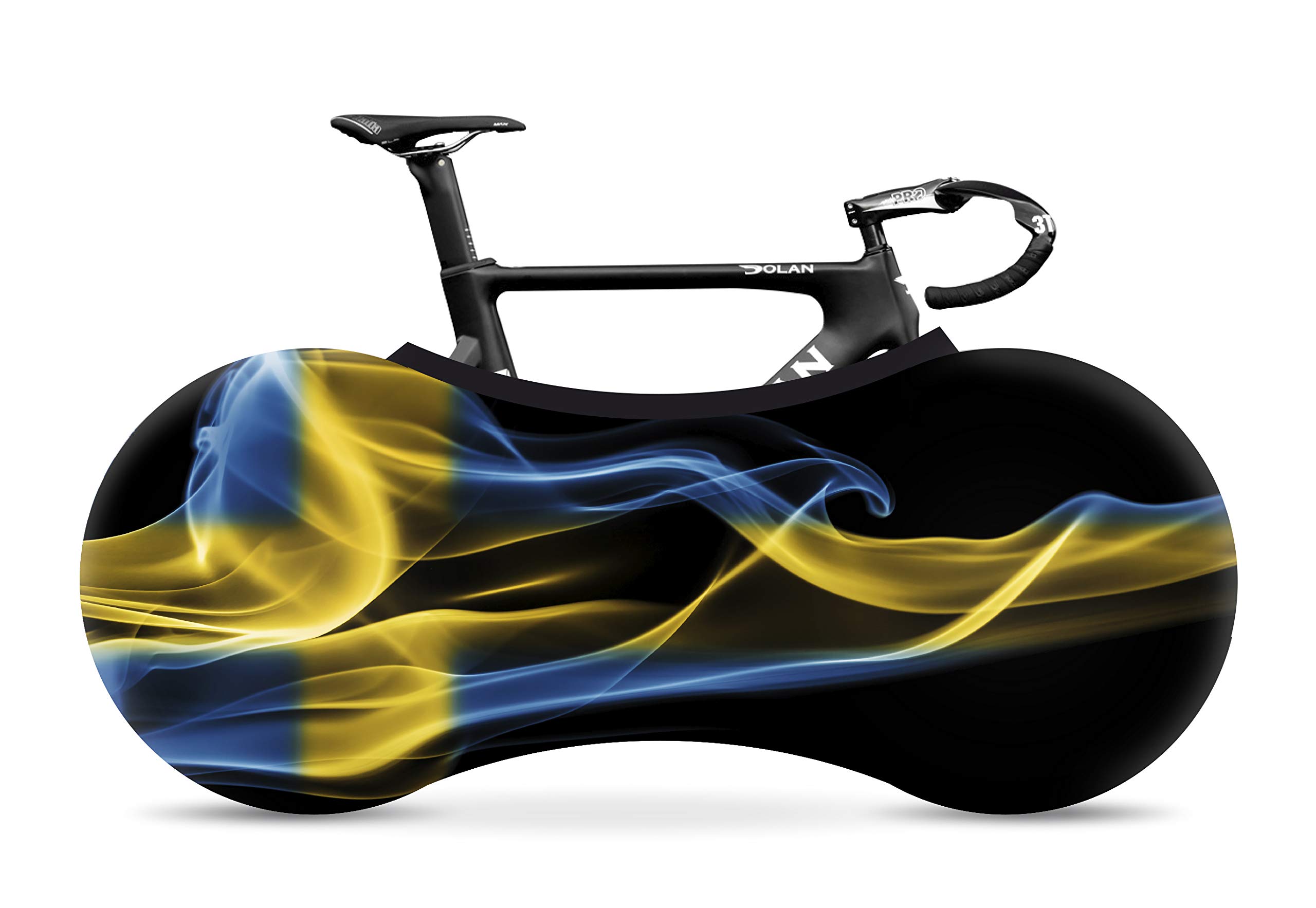 Velo Sock Bicycle Indoor Cover for Storage and Transportation, Stretchy Dirt Proof Fabric, Bike Travel Protection Cover – Sweden