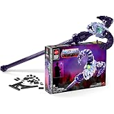 Mattel Brick Shop Masters of the Universe Havoc Staff Building Set | 1098 Pieces, Light Brick Feature, Articulated Jaw, 2 in 1 Display Stand, Gift Idea for Adult Collectors and Ages 17+
