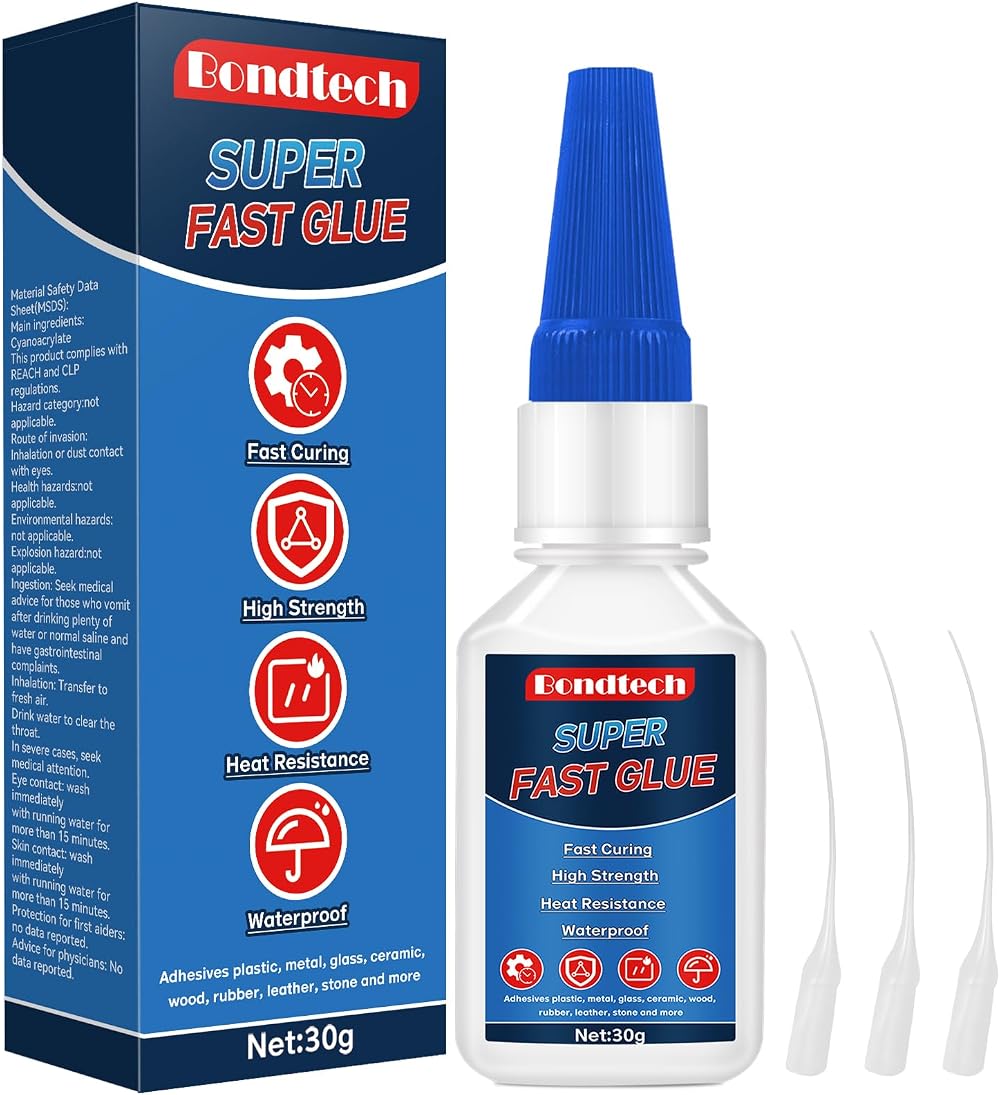 Bondtech 30 g Super Glue Instant All Purpose with Anticlog Cap