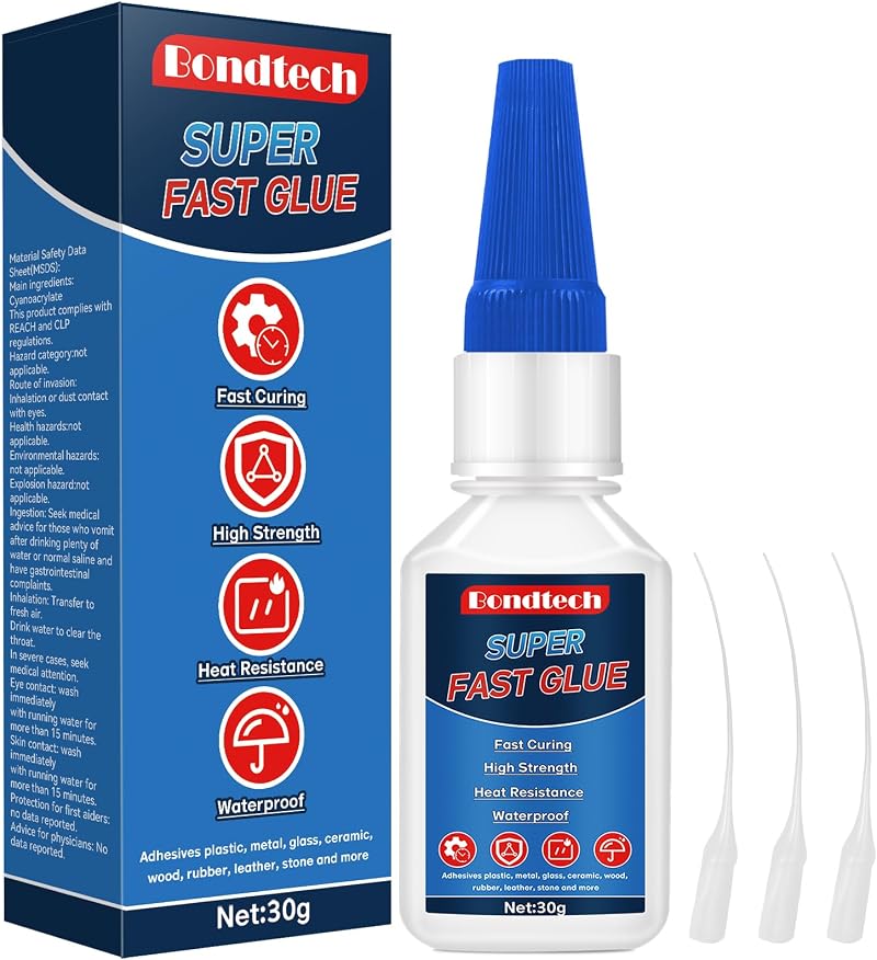 Bondtech 30 g Super Glue Instant All Purpose with Anticlog Cap