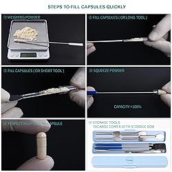 11Pcs Capsule Filling Machine Kit for Pill Filler