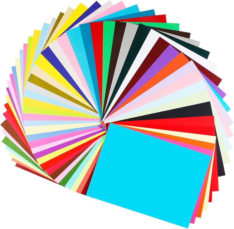FUKTSYSM Coloured Card A4 84 Sheet Pack 230gsm 42 Colours