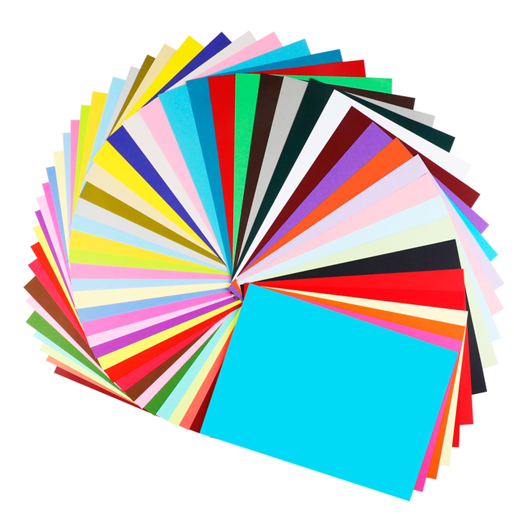 FUKTSYSM Coloured Card - 42 Assorted Colours, A4 84 Sheet Pack 230gm, More Fun Crafting and Decorating, Sketch and Cutting Paper