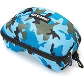 XCMAN Rigid EVA Ski Goggle Case Fit All Shapes and Size Ski Goggles