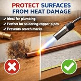 Zoe & Jim High Temp Soldering Mat 1000°C Brazing Pad Flame Retardant Insulation view 3