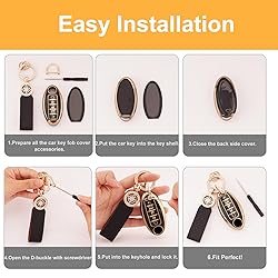 Koaudb Car Key Fob Cover Fit for Altima Rogue