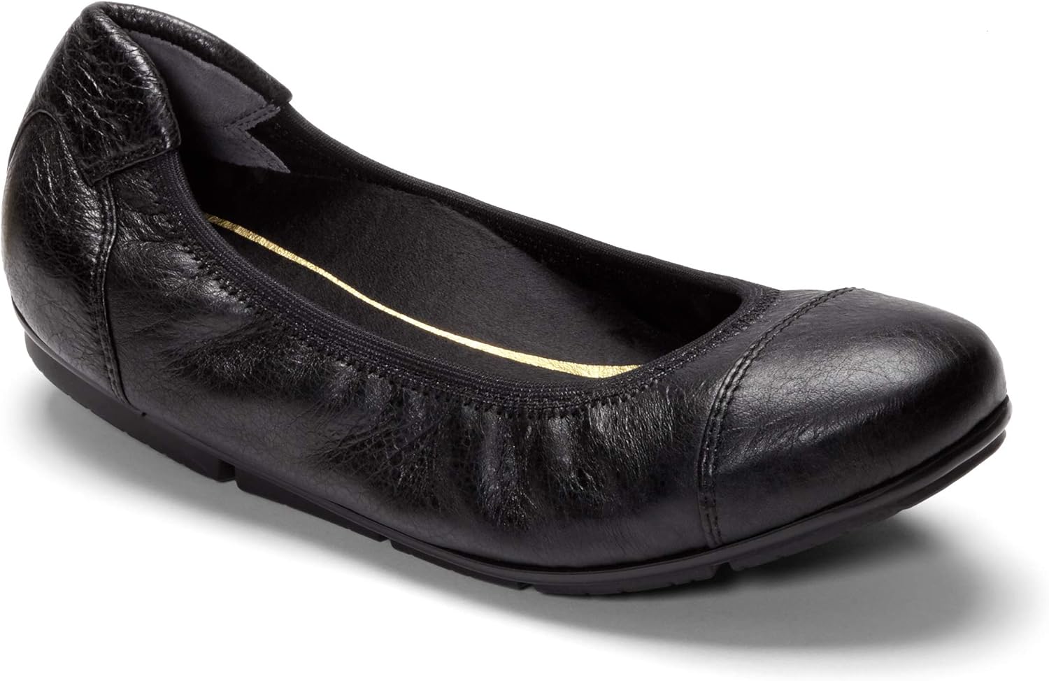 black ballet flats with arch support