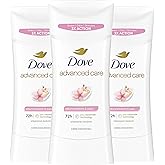 Dove Advanced Care Antiperspirant Deodorant for Women Sakura Blossom & Yuzu 3 pack 72 hour sweat and odor protection 2.6 oz