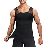 TAILONG Compression Shirt Men Shapewear Slimming Body Shaper Vest Workout Tank Top Undershirt