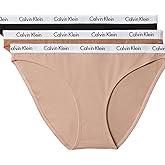 Calvin Klein Women's Carousel Logo Cotton Stretch Bikini Panties, 3 Pack