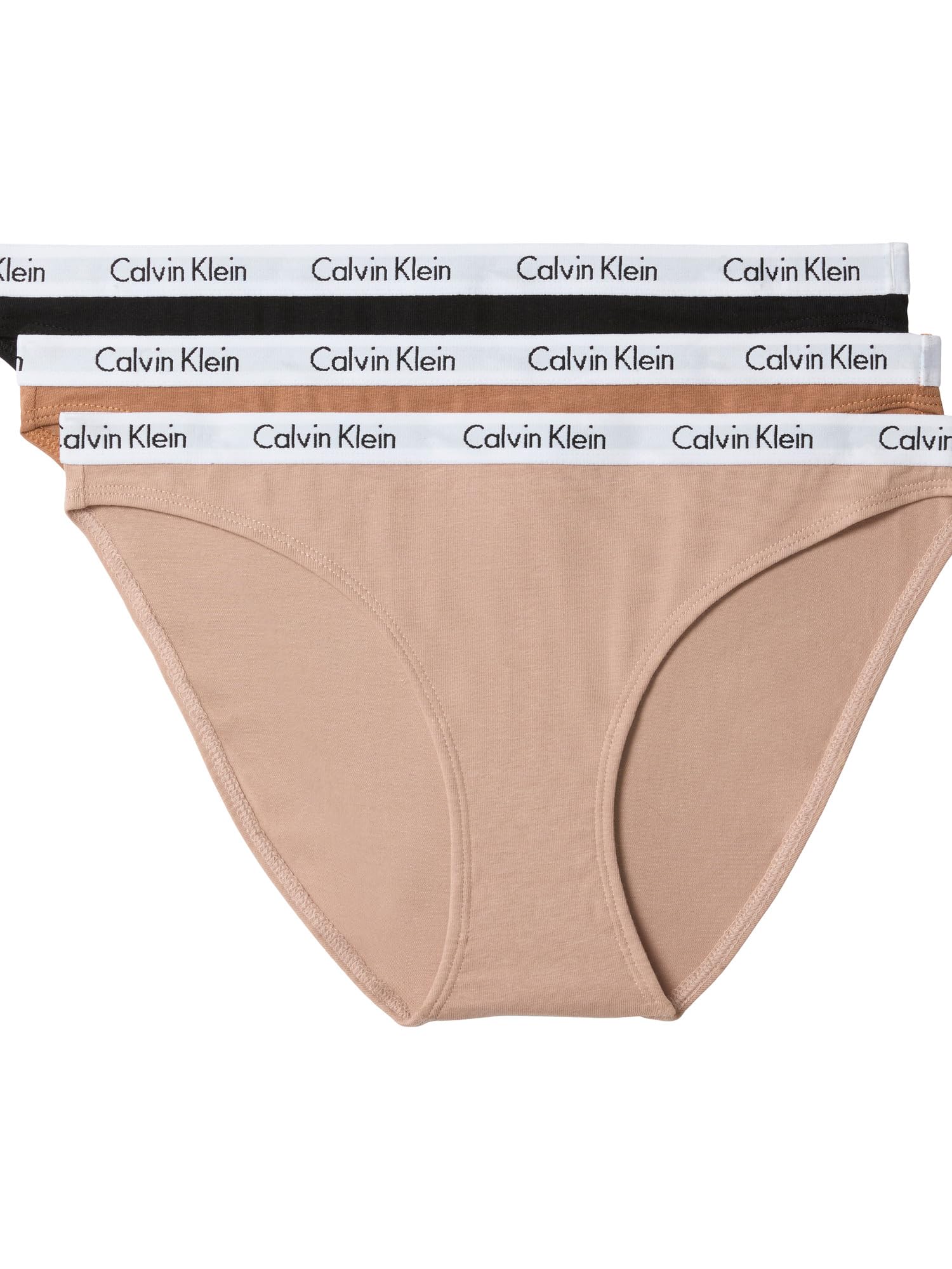Calvin Klein Carousel Logo Cotton Stretch Bikini Panties, 3 Pack Image