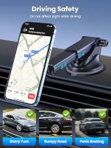 TOPK Car Phone Holder Magnetic Mount 360° Rotation Long Arm Strong Magnet view 5