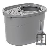 Amazon Basics Large Cat Litter Box with High
