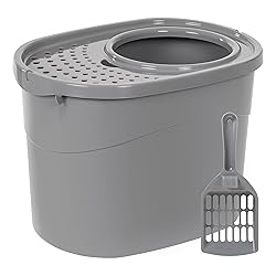 Amazon Basics Large Cat Litter Box with High
