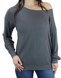 Off the shoulder sweatshirt canada Clearance