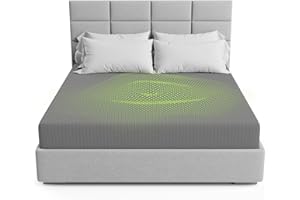 The Grounding Co. Fitted Terra Grounding Sheets King Size – Premium Organic Cotton Earthing Sheet with Silver-Infused Threads– for Sleep, Recovery & Wellness – Gray