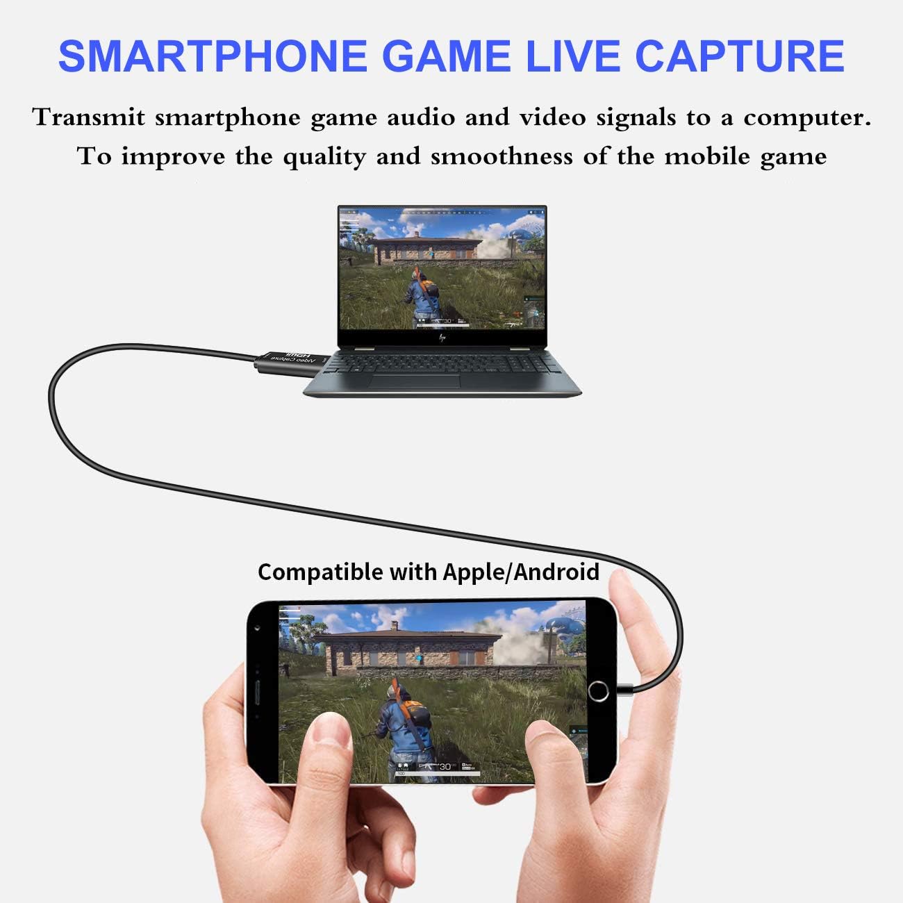 GOODAN Audio Video Capture Cards - HDMI to USB 2.0 - High Definition 1080p 30fps - Record Directly to Computer for Gaming, Streaming, Teaching, Video Conference or Live Broadcasting: Computers & Accessories