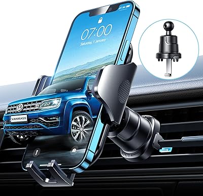 VANMASS 2026 Handyhalterung Auto Interieurleisten Bombenfest Lüftungshaken Handy Halterung Auto Lüftung 100% Sicherer Griff Handyhalter 360°Drehbar Autohalterung Handy für iPhone Samsung Smartphone