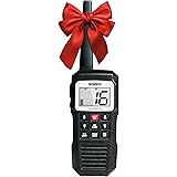 Uniden Atlantis 155 Handheld Two-Way VHF Marine Radio, Floating IPX7 Submersible Waterproof, Dual-Color Screen, All USA/Inter