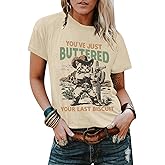 Cayxatiu Western Cat Shirts for Women Funny Vintage Cowgirl Shirt Rodeo Cowboy Graphic Tees Country Concert Short Sleeve Tops