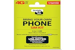 New Straight Talk Bring Your Own Phone (BYOP) 3 size in 1 SIM card Kit AT&T Compatible