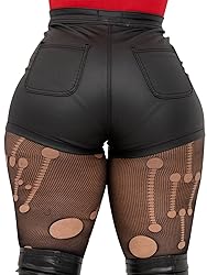 Women's High Waist Faux Leather Shorts Sexy PU