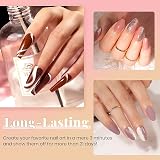 beetles Gel Polish 23 Pcs Nude Gel Nail Polish Kit Soak Off Glossy Matte Top view 4