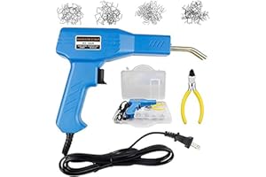 tenluno 50w Hot Stapler Welding Gun,Plastic Welding Repair Kit with Carry Case, 4 Types of Staples,Plastic Welder Kit for Bumper Repair