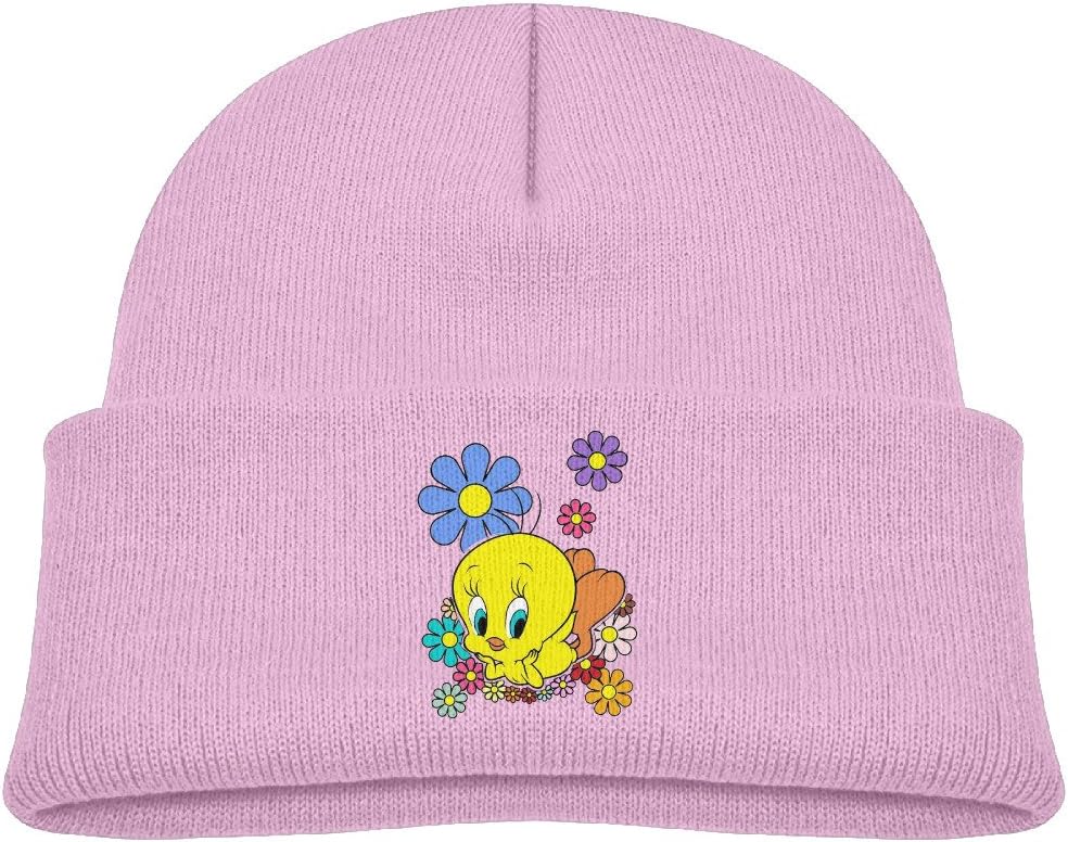 Kids Tweety Bird Boys Girls Knit Beanie Cap Skull Hat Warm One Size