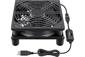 Wathai Cooling Case Fan for Receiver DVR Xbox TV Box Router 120mm x 25mm 5V USB Power