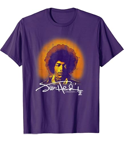 Amazon.com: Jimi Hendrix Official Black Spiral T-Shirt : Clothing