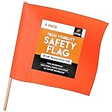 Orange Safety Flags,18"x18" Orange Warning Flag