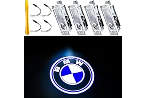 YANF 4Pcs Car Door Lights Logo Compatible with Partial 3/4/5/6/7/X/Z/M/GT Series, Except G02/05/06/07/20/21/22/23/26/80/82/83, E39/46/53, etc