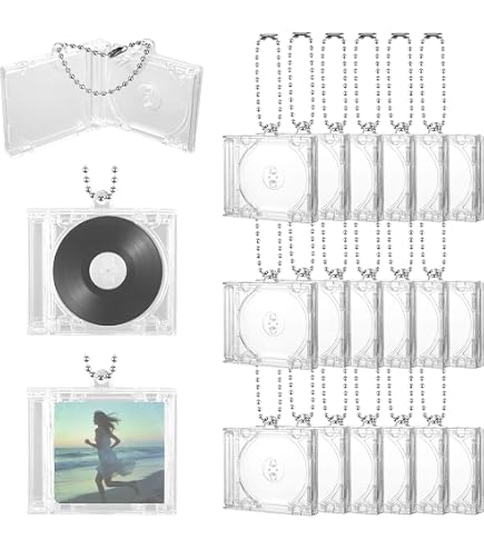 Pahdecor Personalized NFC Mini Photo CD Keychain, Music Lover