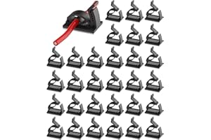 TENDIREN Command 30PCS Hooks Heavy Duty Cable Clip Hangers with Adhesive Strips, Waterproof for Outdoor String Lights