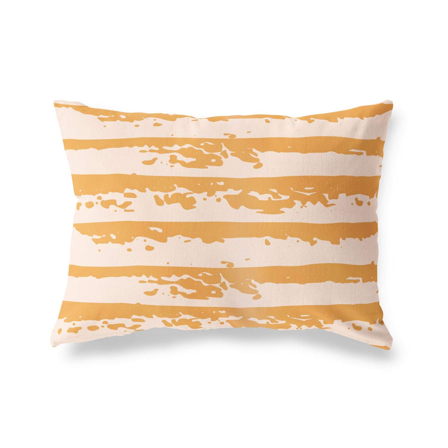 BonaMaison Decorative Cushion Cover, Orange-Off White Throw Pillow Covers, Home Decorative Pillowcases for Livingroom, Sofa, Bedroom, Size: 45X60 Cm - Designed and Manufactured in Turkey