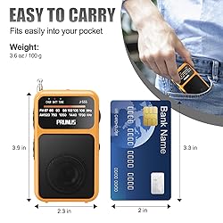 PRUNUS J-555 Pocket Radio AM FM USB-C